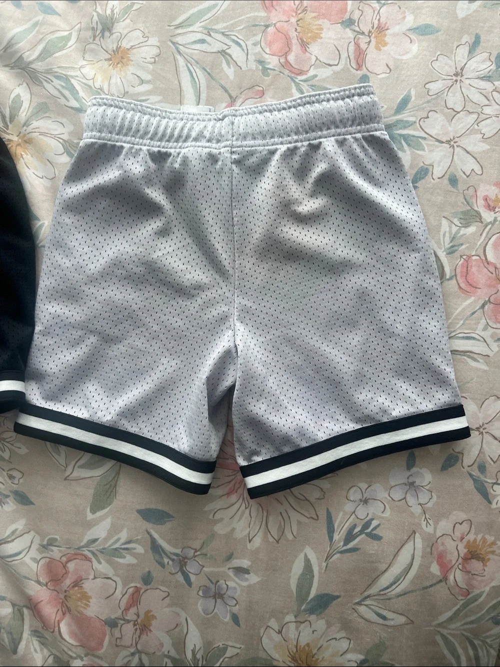 OshKosh B'gosh Black and Light Gray Mesh Athletic Shorts Set